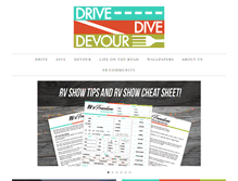 Tablet Screenshot of drivedivedevour.com